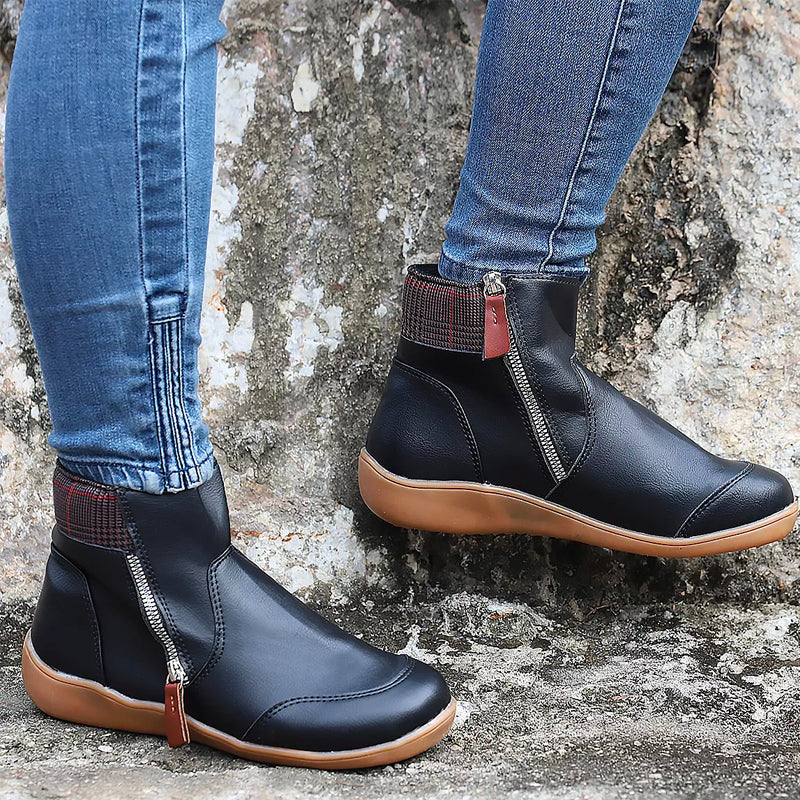 Kinsley - Orthopedic zippered boots