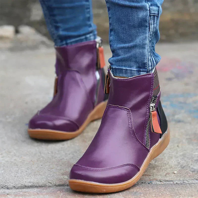 Kinsley - Orthopedic zippered boots