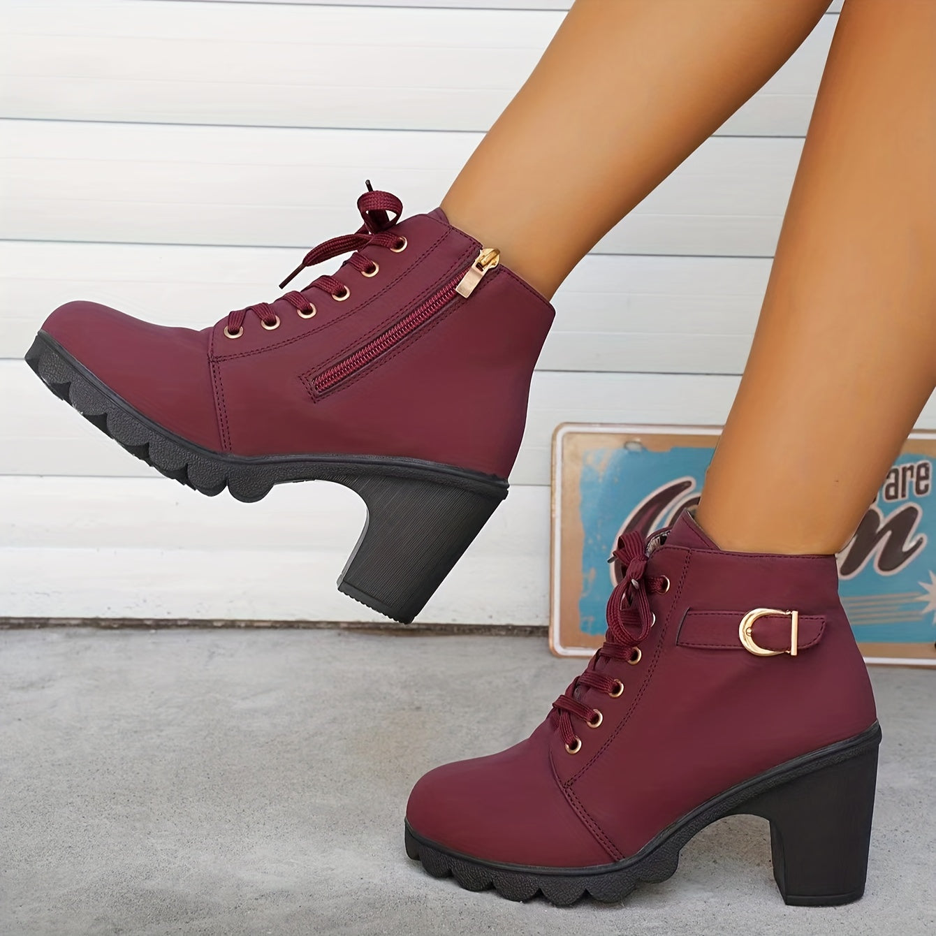 Aria - Orthopedic Boots With Heel