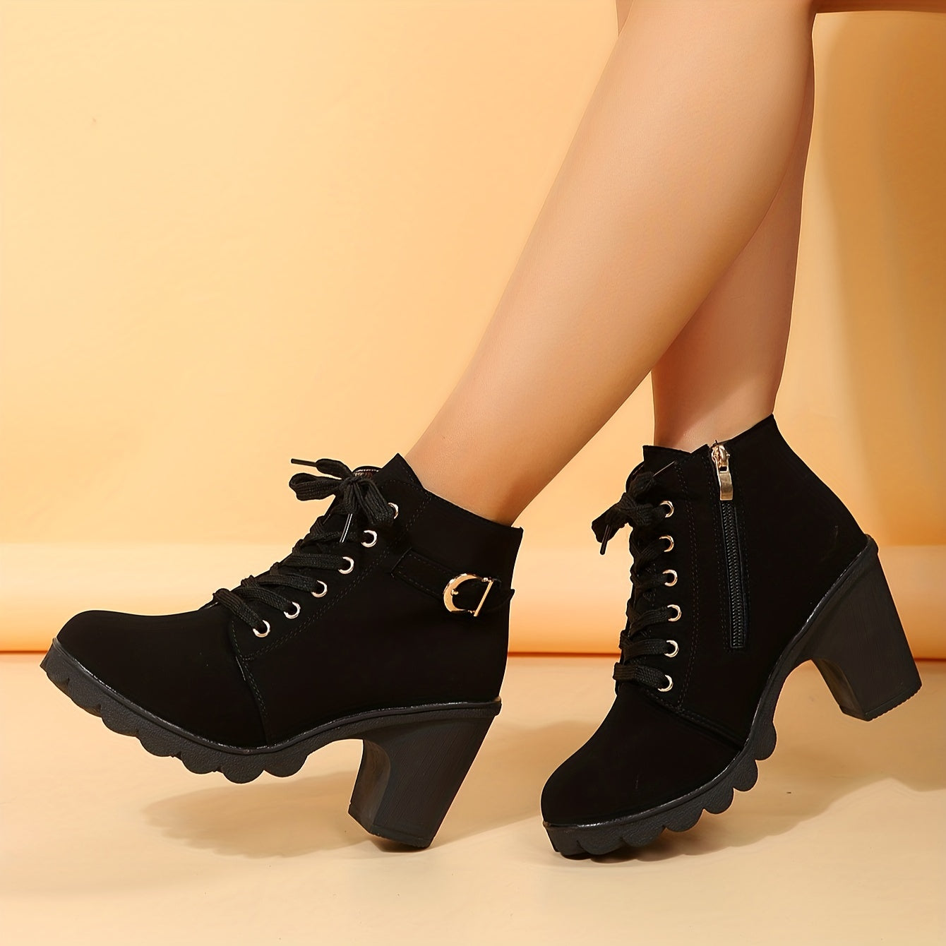 Aria - Orthopedic Boots With Heel