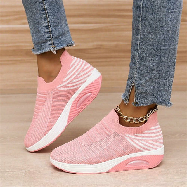 Grace | Women's Ergonomic Mesh and Air Heel Slip-On Sneakers