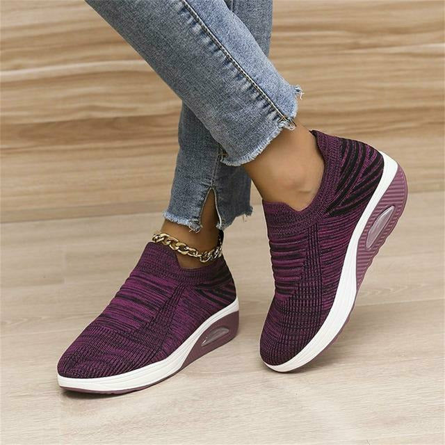Grace | Women's Ergonomic Mesh and Air Heel Slip-On Sneakers