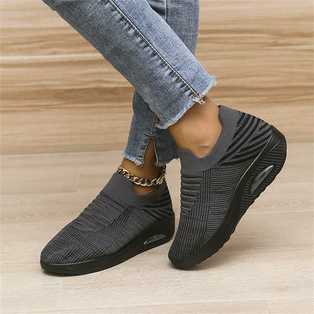 Grace | Women's Ergonomic Mesh and Air Heel Slip-On Sneakers