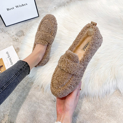 Charlotte - Warm slip-on shoes with fleece lining