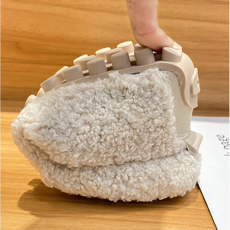 Charlotte - Warm slip-on shoes with fleece lining