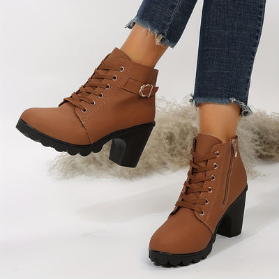 Aria - Orthopedic Boots With Heel