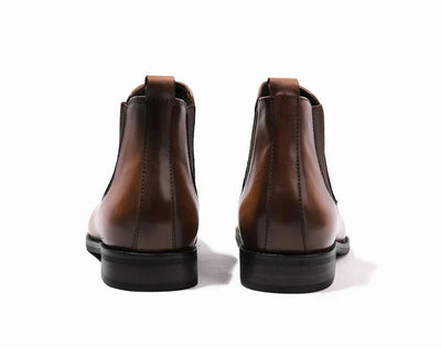Isaac™ | Sophisticated leather Chelsea boots